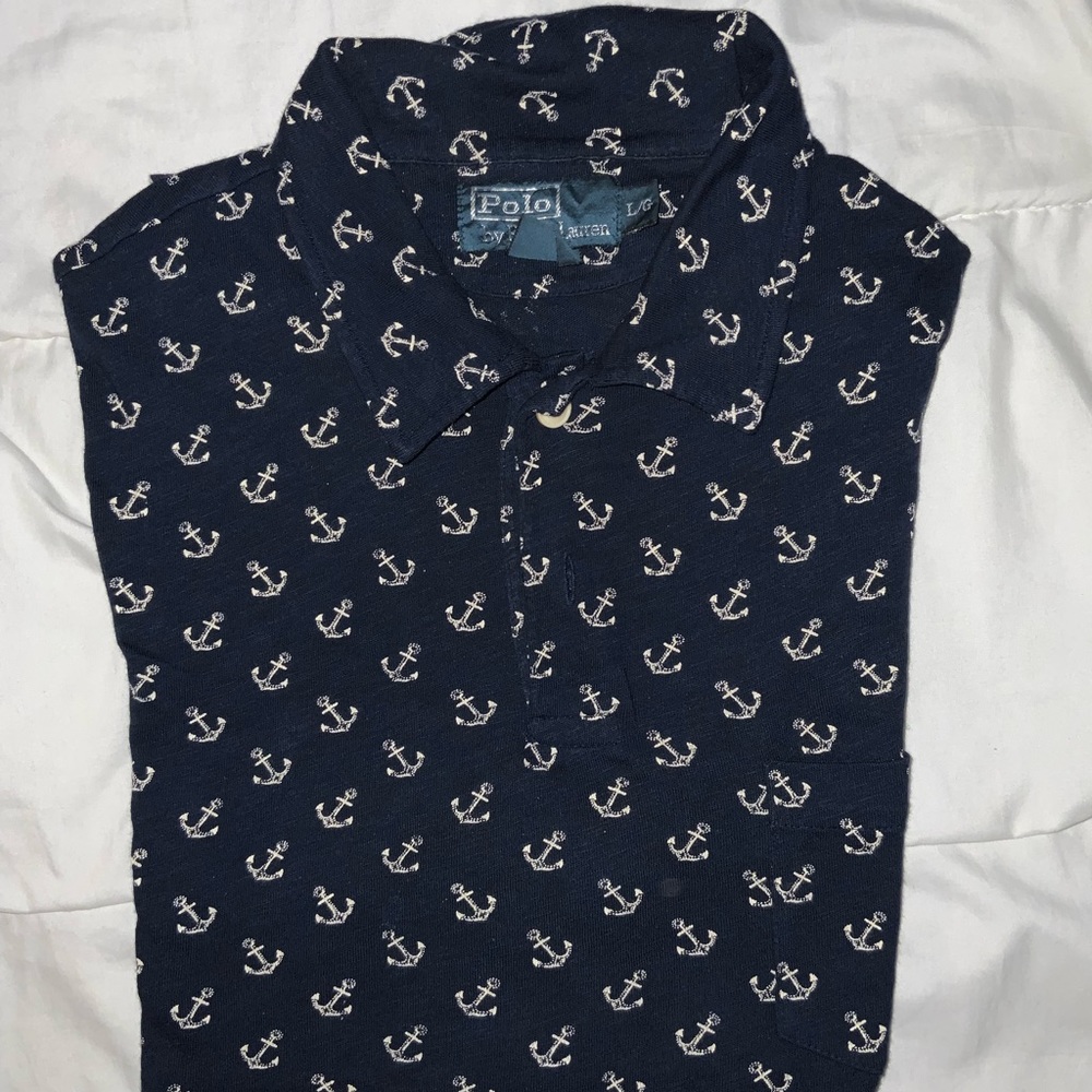 New Polo Ralph Lauren men's half-sleeve shirt. Size Large, new no tags.